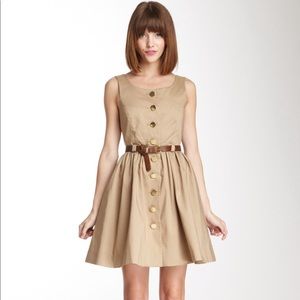 Orla Kiely Tan Button Down dress